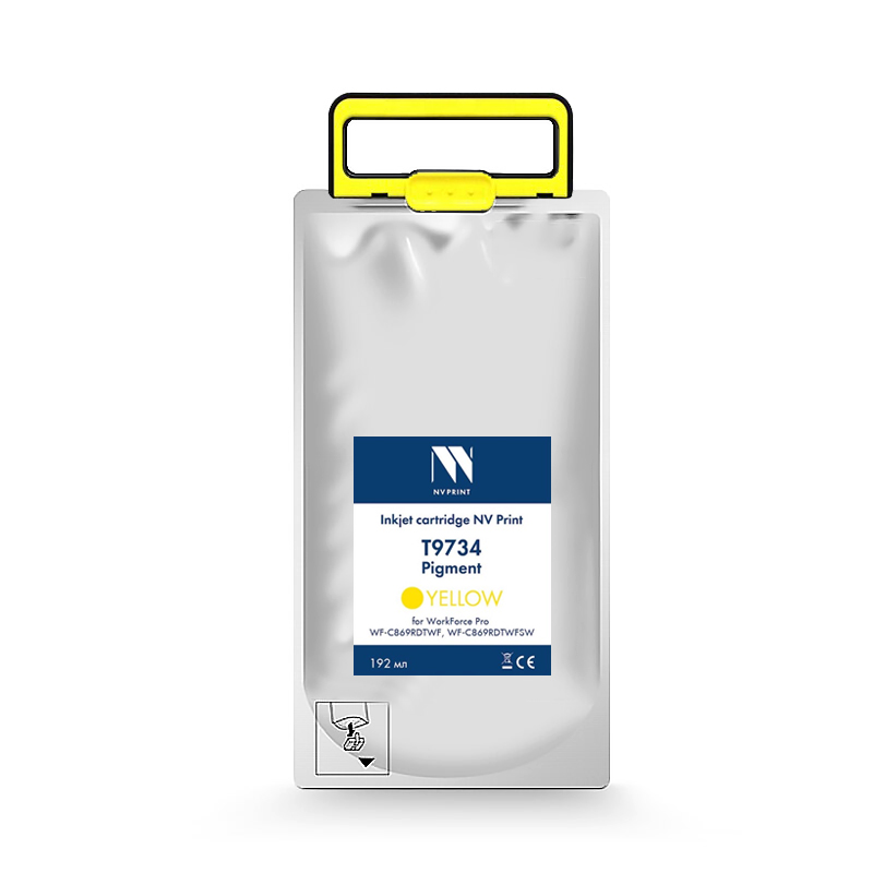 Струйный картридж NV Print T9734 Yellow для Epson WorkForce Pro WF-C869RDTWF (RIPS), Желтый
Струйный картридж NV Print T9734 Yellow для Epson WorkForce Pro WF-C869RDTWF (RIPS), Желтый