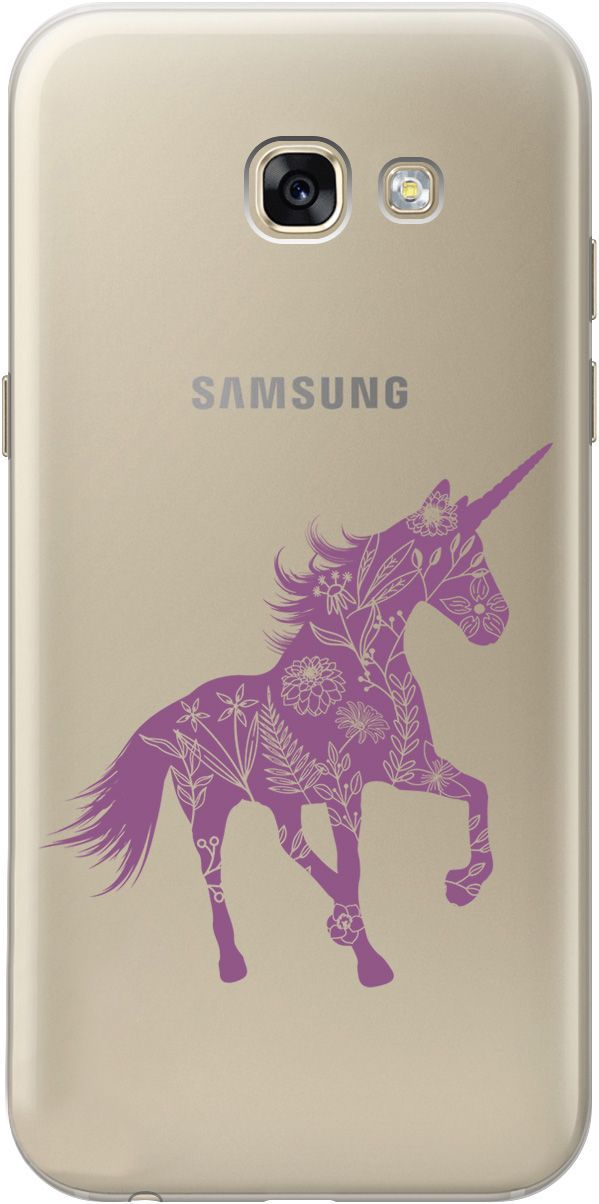 Чехол на Samsung Galaxy A5 (2017) с принтом "Floral Unicorn" прозрачный, Прозрачный;фиолетовый, 5381
Чехол на Samsung Galaxy A5 (2017) с принтом "Floral Unicorn" прозрачный, Прозрачный;фиолетовый, 5381