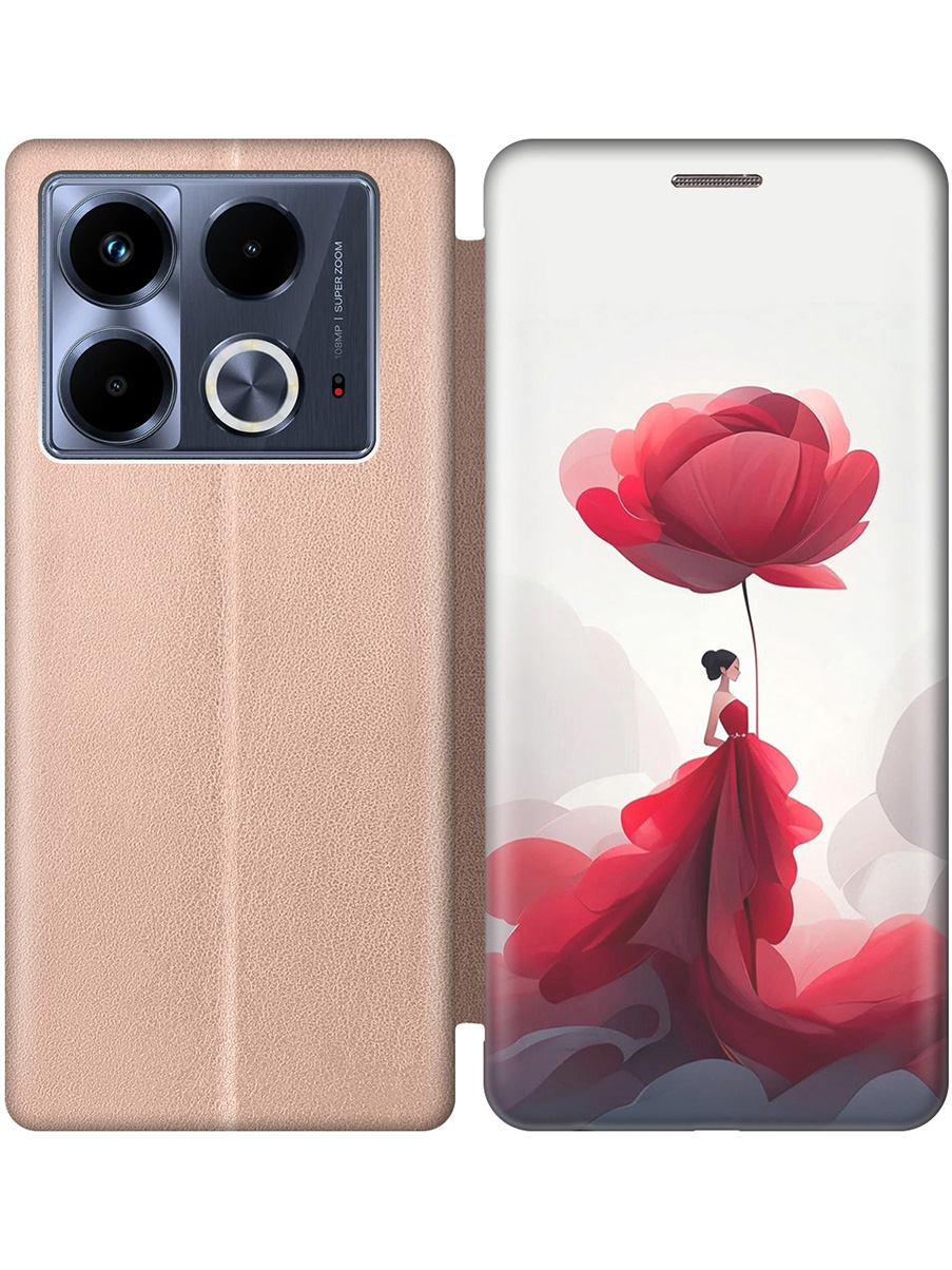 Чехол-книжка на Infinix Note 40 с принтом "Цветочная девушка в красном" золотой, Золотистый;белый;красный, 782626421
Чехол-книжка на Infinix Note 40 с принтом "Цветочная девушка в красном" золотой, Золотистый;белый;красный, 782626421