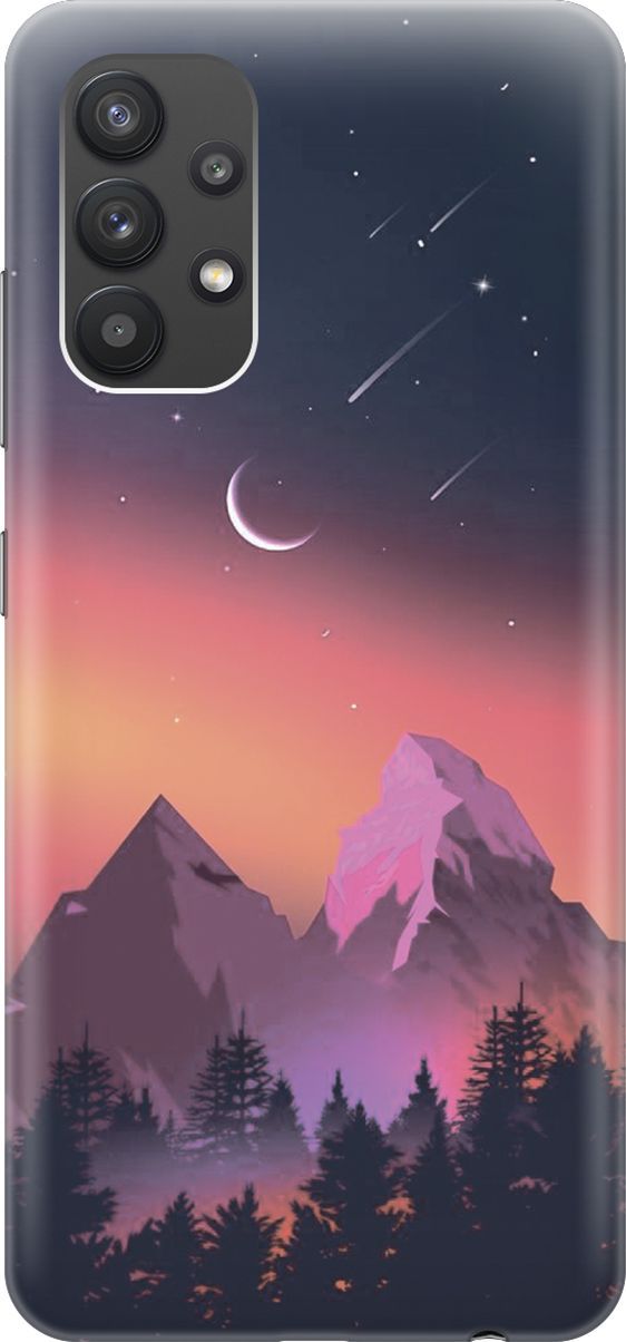 Силиконовый чехол на Samsung Galaxy A32 с принтом "Горы и звездопад", Оранжевый;черный, 7117
Силиконовый чехол на Samsung Galaxy A32 с принтом "Горы и звездопад", Оранжевый;черный, 7117