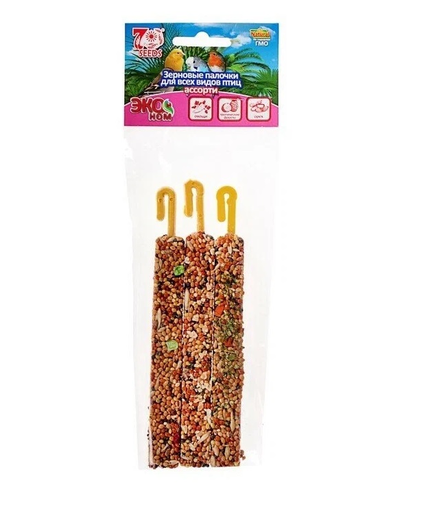Лакомство для птиц Seven Seeds Эконом Палочки, овощи, тропические фрукты, орех, 75 г
Лакомство для птиц Seven Seeds Эконом Палочки, овощи, тропические фрукты, орех, 75 г