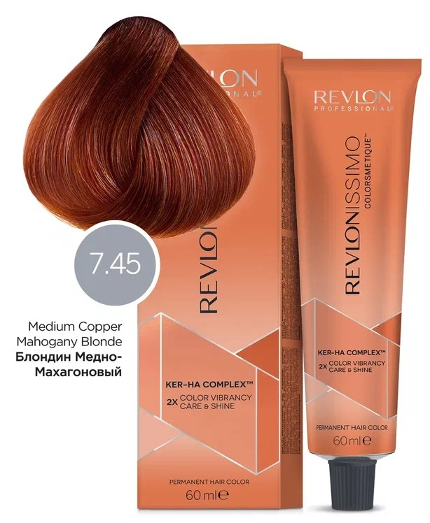 Краска для волос Revlon Professional Revlonissimo Colorsmetique Color & Care, 7.45
Краска для волос Revlon Professional Revlonissimo Colorsmetique Color & Care, 7.45
