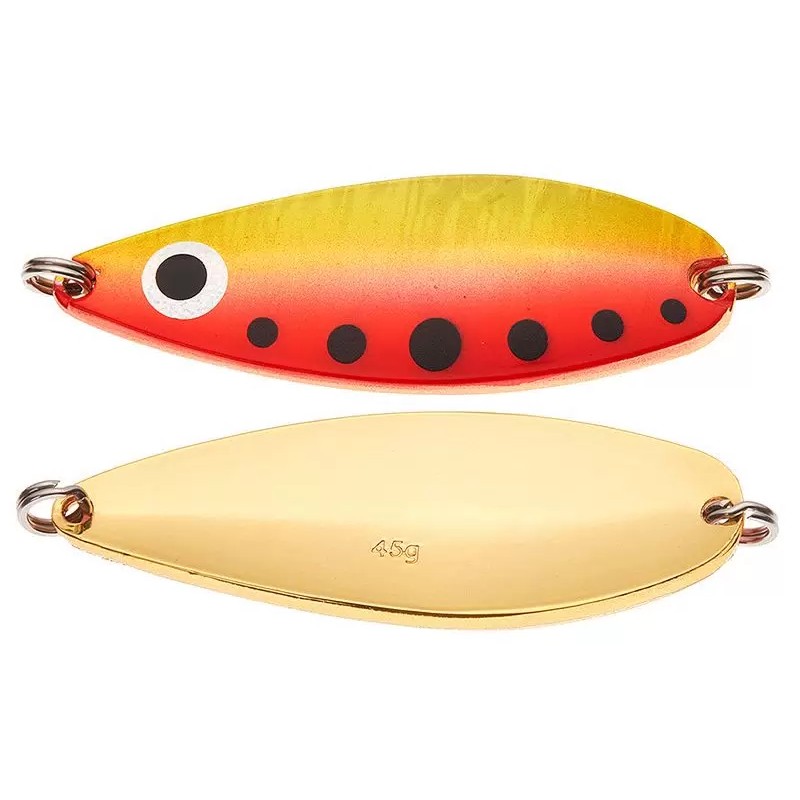 Блесна колеблющаяся Akiaji spoon 45g HIGASHI, Золотистый;красный;желтый, Akiaji Spoon 
Блесна колеблющаяся Akiaji spoon 45g HIGASHI, Золотистый;красный;желтый, Akiaji Spoon