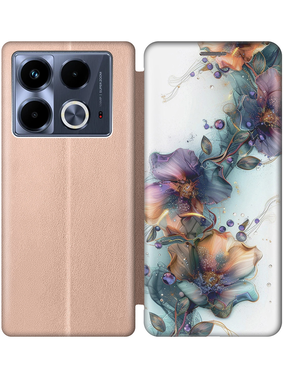 Чехол-книжка на Infinix Note 40 с принтом "Мистические цветы" золотой, Золотистый;белый;зеленый, 782626423
Чехол-книжка на Infinix Note 40 с принтом "Мистические цветы" золотой, Золотистый;белый;зеленый, 782626423