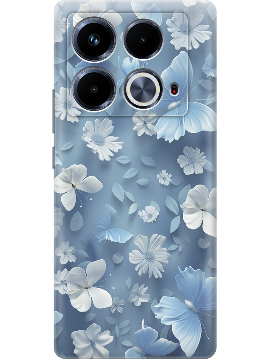 Силиконовый чехол на Infinix Note 40 с принтом "Голубые бабочки", Прозрачный;белый;голубой, 782626423
Силиконовый чехол на Infinix Note 40 с принтом "Голубые бабочки", Прозрачный;белый;голубой, 782626423