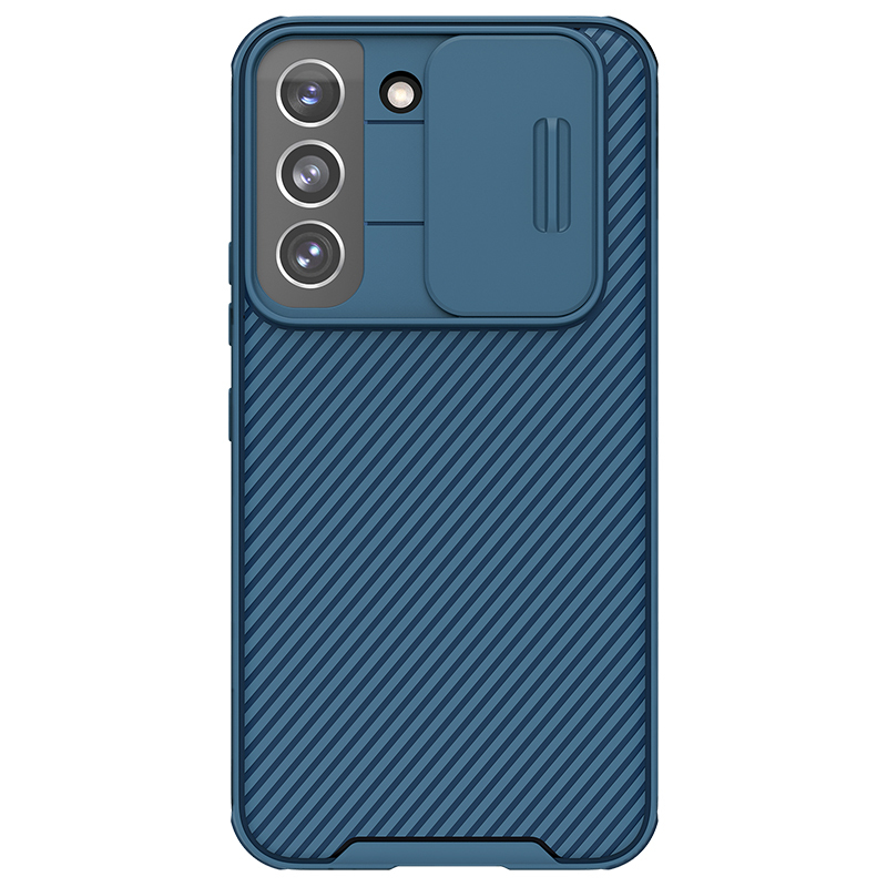Чехол Nillkin CamShield Pro для Samsung Galaxy S22 с защитой камеры из пластика и TPU, Синий
Чехол Nillkin CamShield Pro для Samsung Galaxy S22 с защитой камеры из пластика и TPU, Синий