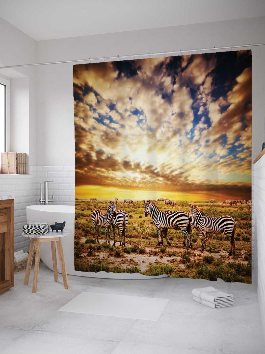 Штора для ванной JoyArty "Зебры наблюдают" из сатена, 180х200 см с крючками
Штора для ванной JoyArty "Зебры наблюдают" из сатена, 180х200 см с крючками