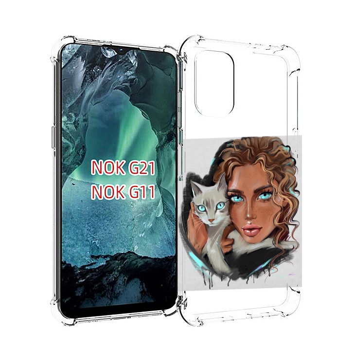 Чехол Mypads Девушка-С-Котом-Голубые-Глаза Женский Для Nokia G11/G21, Прозрачный, Tocco
Чехол Mypads Девушка-С-Котом-Голубые-Глаза Женский Для Nokia G11/G21, Прозрачный, Tocco
