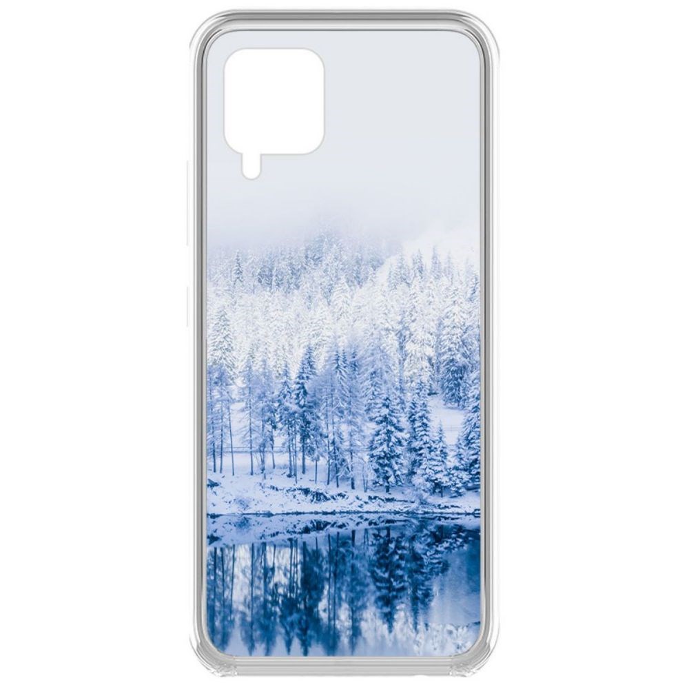 фото Чехол-накладка krutoff clear case зимняя река для samsung galaxy a42 5g (a426)