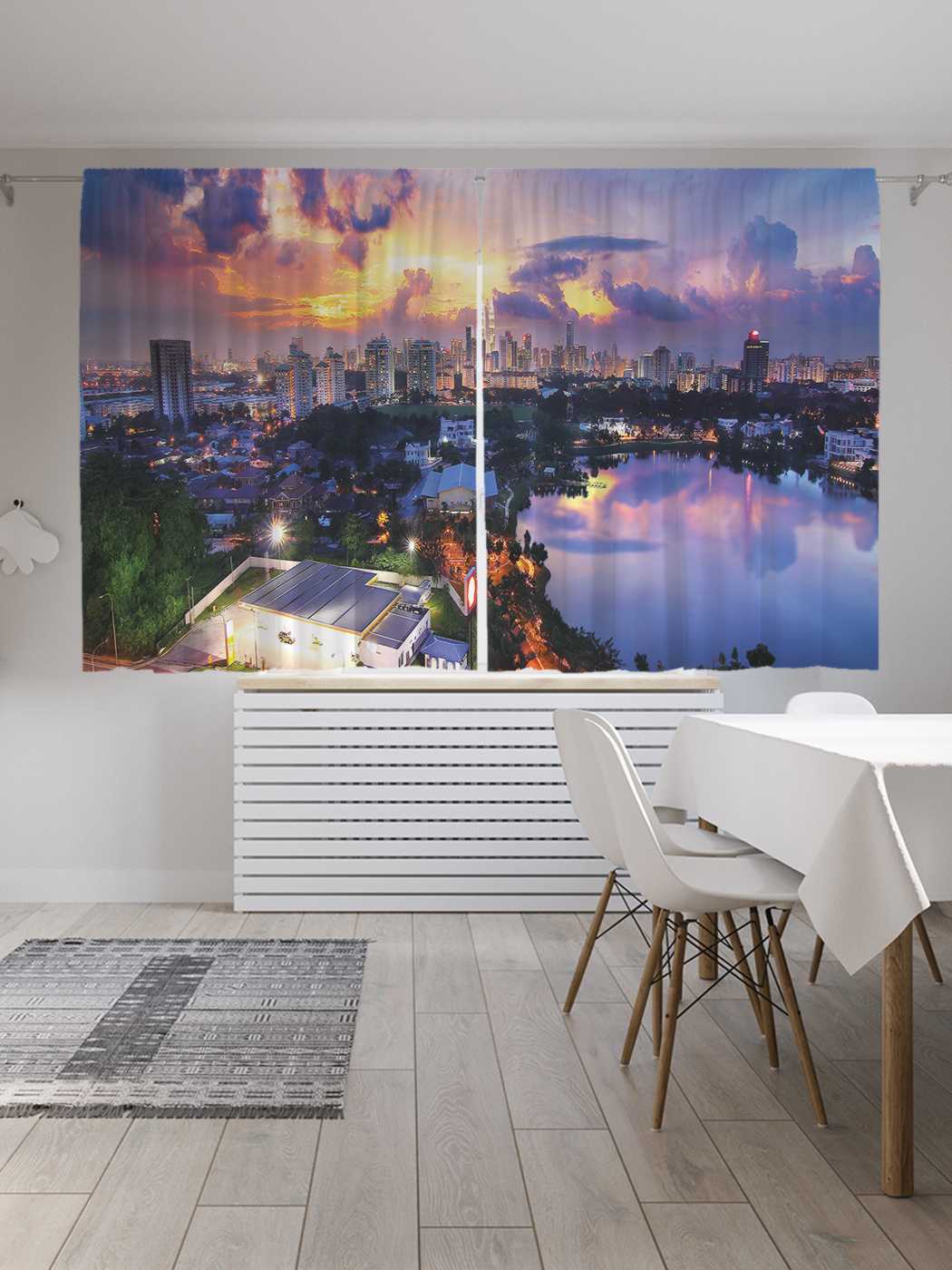 Классические шторы JoyArty "Закат над небоскребами", Oxford DeLux, 2 полотна 145x180 см, Закат над небоскребами
Классические шторы JoyArty "Закат над небоскребами", Oxford DeLux, 2 полотна 145x180 см, Закат над небоскребами