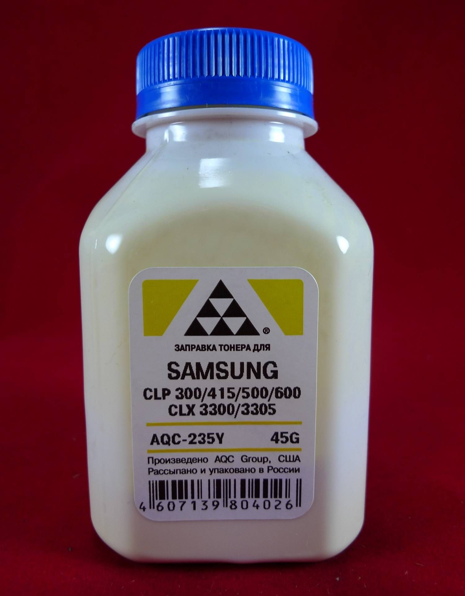 Тонер AQC AQC-235Y, SAMSUNG CLP 300/315/320/325/360/415/500/510/600/610/660/CLX3300/3305 Yellow
Тонер AQC AQC-235Y, SAMSUNG CLP 300/315/320/325/360/415/500/510/600/610/660/CLX3300/3305 Yellow