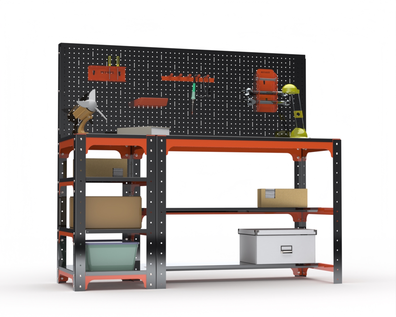 Стол металлический Metalex 201248 KIT 750х1400х500 с боковыми полками, перфопанелью
Стол металлический Metalex 201248 KIT 750х1400х500 с боковыми полками, перфопанелью