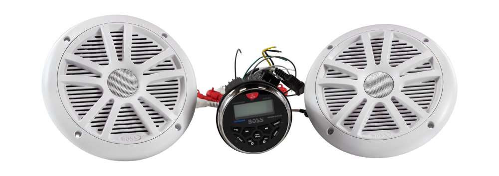 фото Аудиосистема boss audio mckgb350w.6 (магнитола+2 колонки) в катер