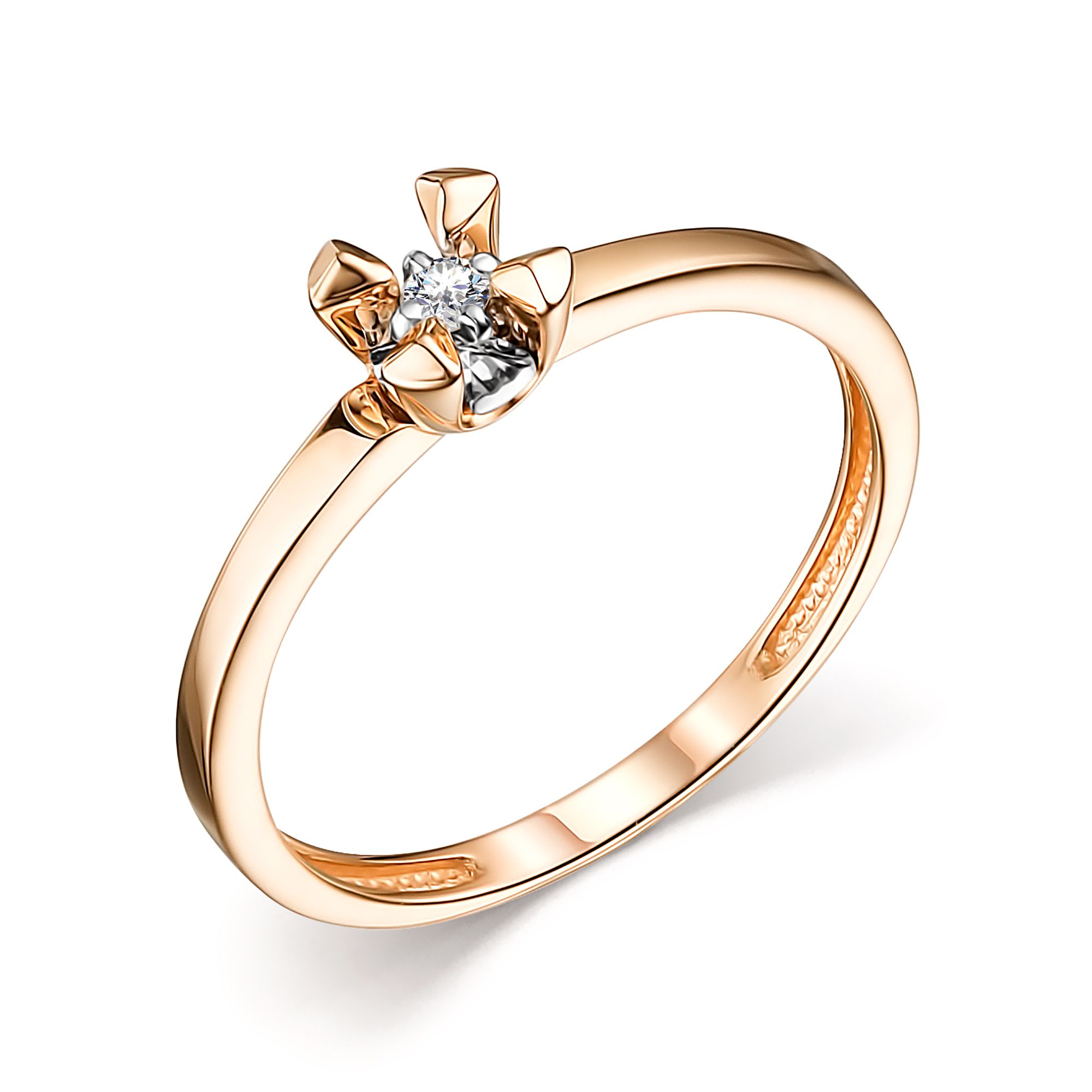 Кольцо помолвочное из красного золота с бриллиантом р. 17.5 АЛЬКОР 14282-100, 14282-100
Кольцо помолвочное из красного золота с бриллиантом р. 17.5 АЛЬКОР 14282-100, 14282-100