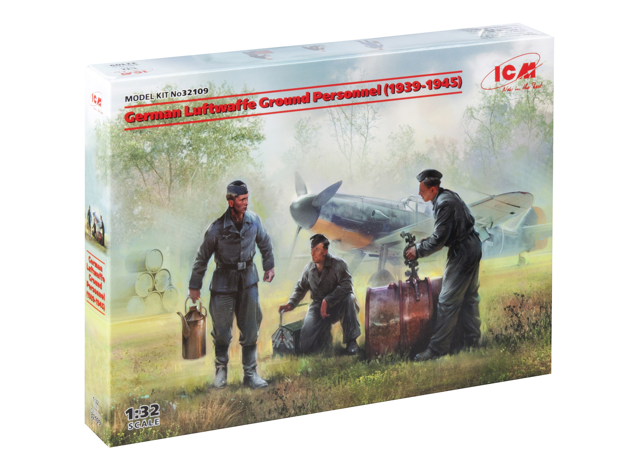 Сборная модель ICM 1/32 Фигуры, Наземный персонал Люфтваффе (1939-1945) 3 фигуры 32109
Сборная модель ICM 1/32 Фигуры, Наземный персонал Люфтваффе (1939-1945) 3 фигуры 32109