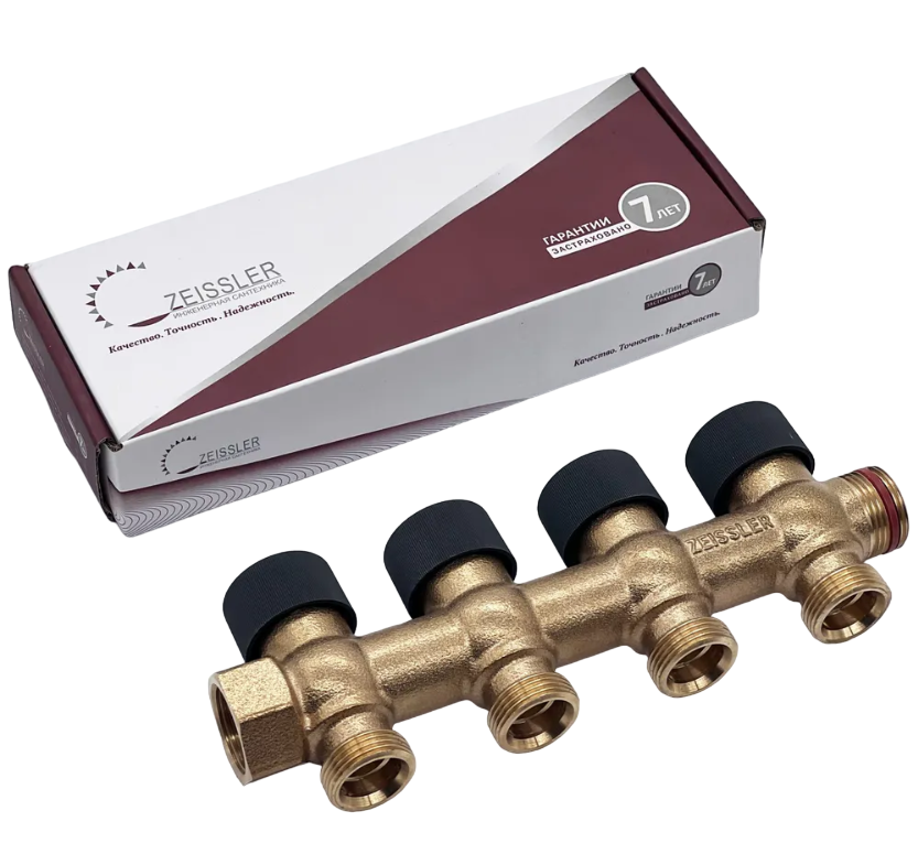 Коллектор для водоснабжения Tim - Zeissler 3/4"х3/4" на 4 выхода, регулирующий из бронзы, ZSc.403
Коллектор для водоснабжения Tim - Zeissler 3/4"х3/4" на 4 выхода, регулирующий из бронзы, ZSc.403