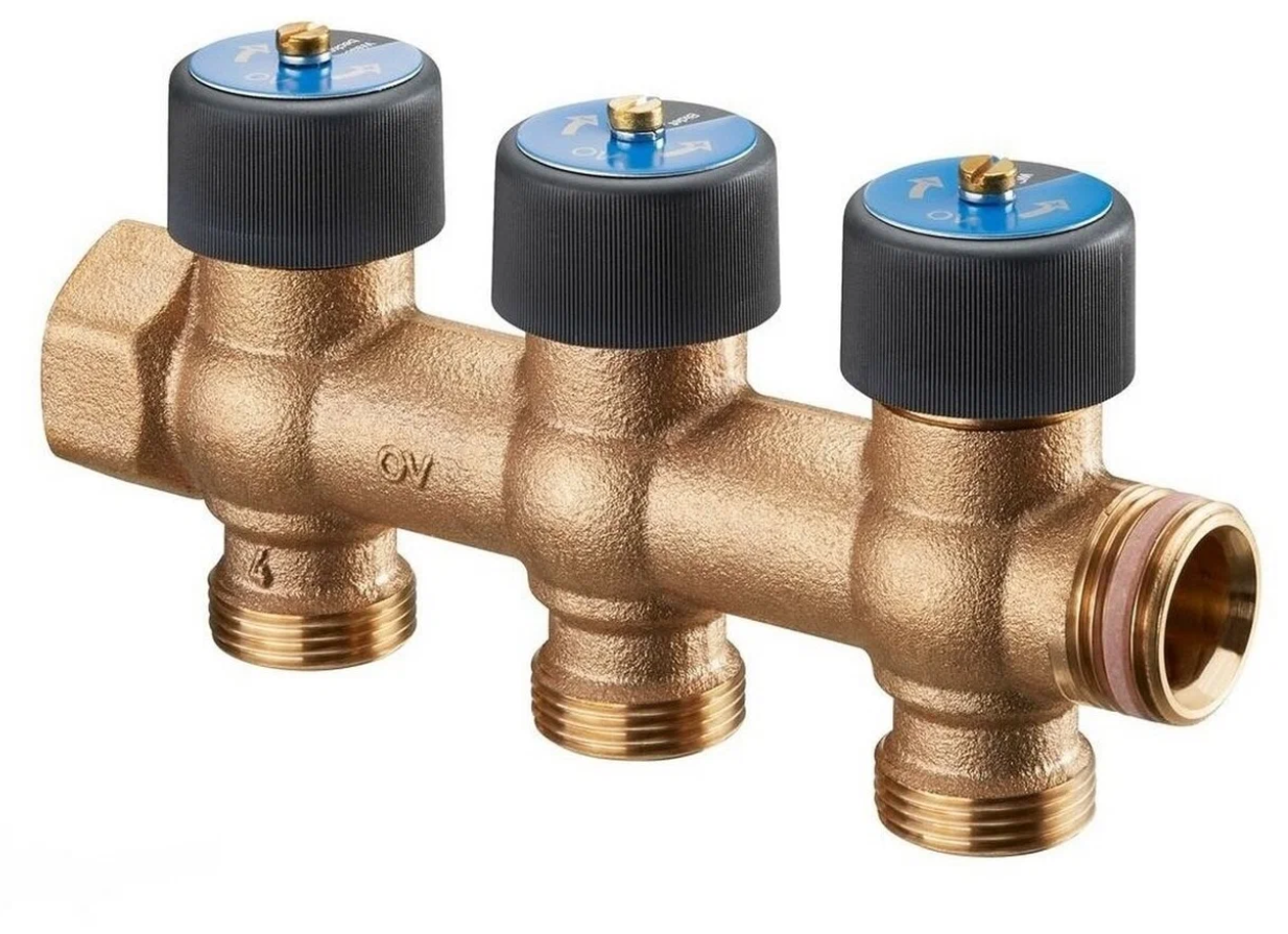Коллектор Oventrop Multidis R на 3 отвода 3/4" для водоснабжения, Коллектор 3/4" для водоснабжения
Коллектор Oventrop Multidis R на 3 отвода 3/4" для водоснабжения, Коллектор 3/4" для водоснабжения
