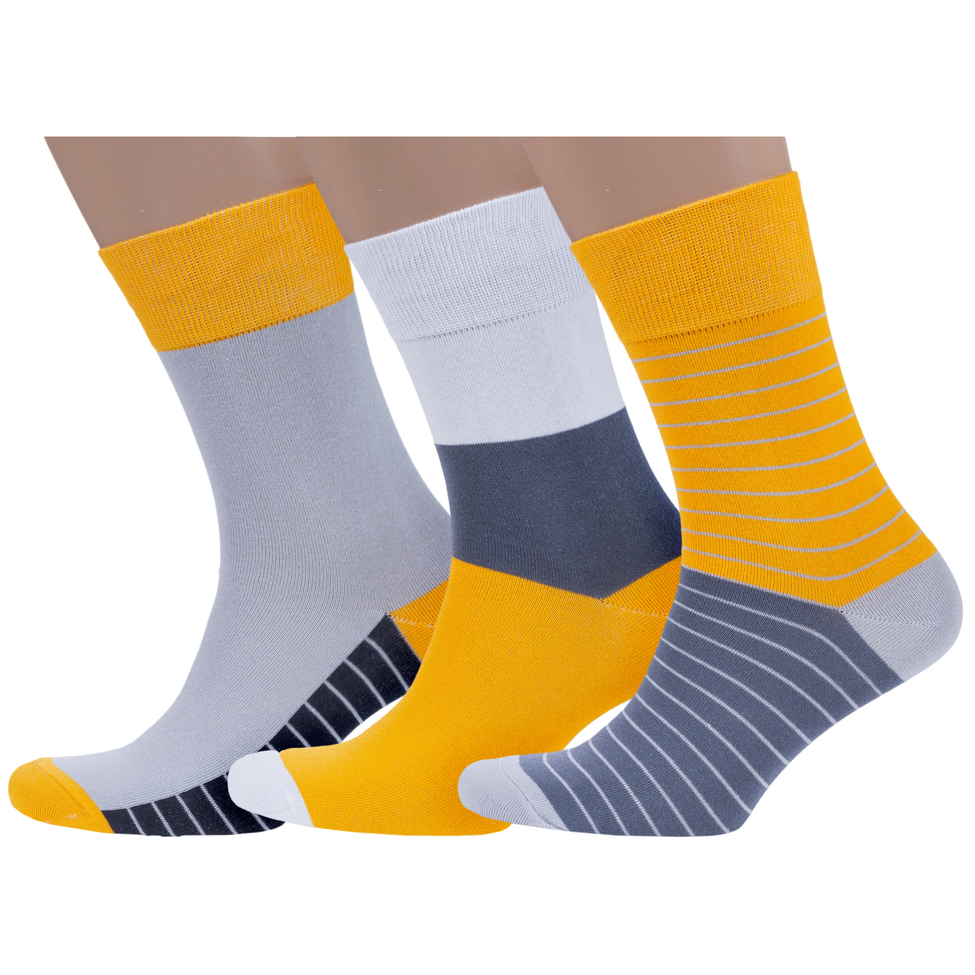 Комплект носков мужских MoscowSocksClub msk3-М47 разноцветных 27, Серый;белый;желтый, msk3-М47
Комплект носков мужских MoscowSocksClub msk3-М47 разноцветных 27, Серый;белый;желтый, msk3-М47