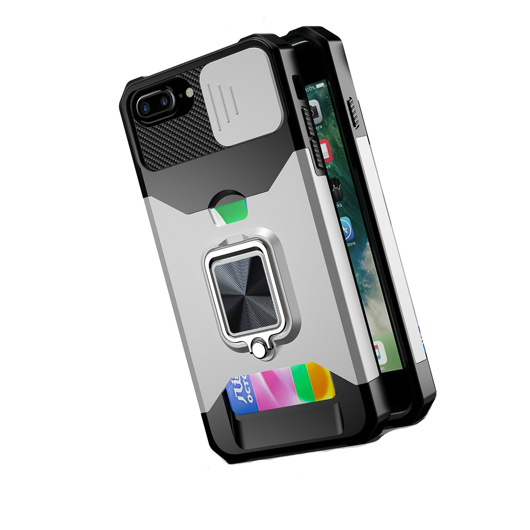 Противоударный чехол Сard Reader Case для iPhone 6 Plus/6S Plus ,серебряный, Серебристый, 394851404
Противоударный чехол Сard Reader Case для iPhone 6 Plus/6S Plus ,серебряный, Серебристый, 394851404