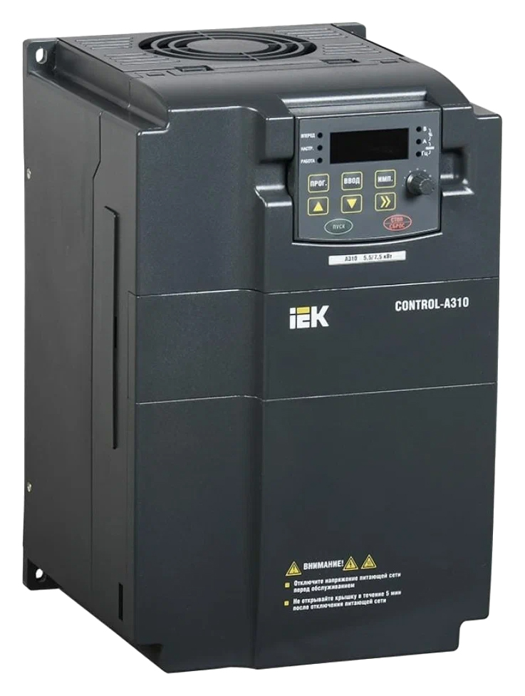 Преобразователь частоты CONTROL-A310 380В 3ф 7.5-11кВт 17-25А ИЭК CNT-A310D33V075-11TEZ, Серый
Преобразователь частоты CONTROL-A310 380В 3ф 7.5-11кВт 17-25А ИЭК CNT-A310D33V075-11TEZ, Серый