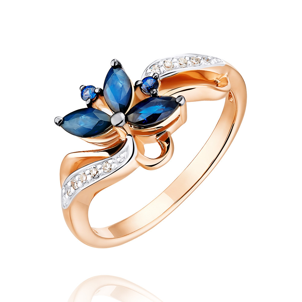 Кольцо из красного золота с бриллиантом/сапфиром р. ADAMAS 1418067-А500ДЧ-432, 1418067-А500ДЧ-432
Кольцо из красного золота с бриллиантом/сапфиром р. ADAMAS 1418067-А500ДЧ-432, 1418067-А500ДЧ-432