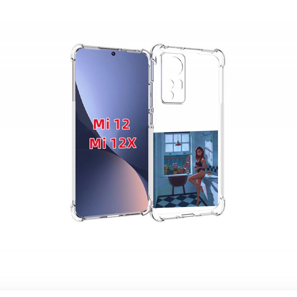 Чехол бампер MyPads девушка-на-кухне для Xiaomi 12., Прозрачный, Tocco 
Чехол бампер MyPads девушка-на-кухне для Xiaomi 12., Прозрачный, Tocco