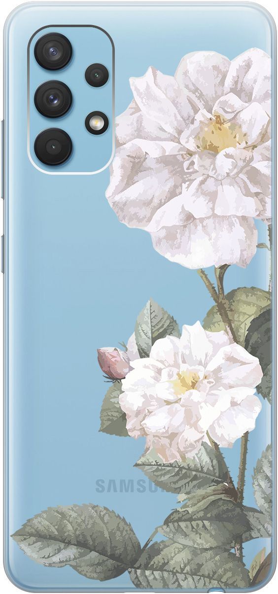 Силиконовый чехол на Samsung Galaxy A32 с 3D принтом "White Rose" прозрачный, Прозрачный;черный, 5372
Силиконовый чехол на Samsung Galaxy A32 с 3D принтом "White Rose" прозрачный, Прозрачный;черный, 5372