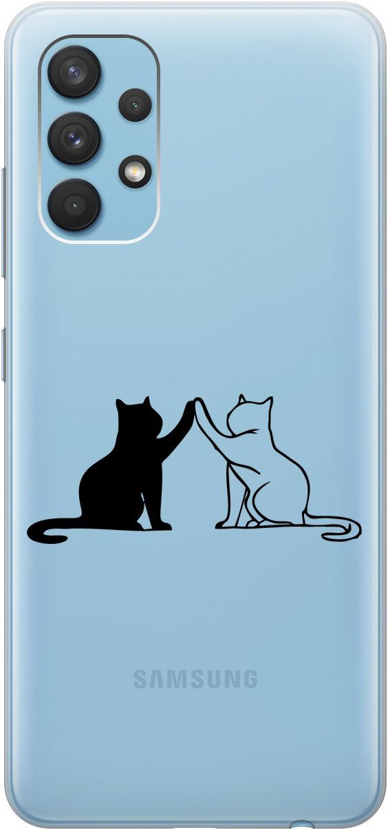 Силиконовый чехол на Samsung Galaxy A32 с 3D принтом "Cats" прозрачный, Прозрачный;черный, 5372
Силиконовый чехол на Samsung Galaxy A32 с 3D принтом "Cats" прозрачный, Прозрачный;черный, 5372