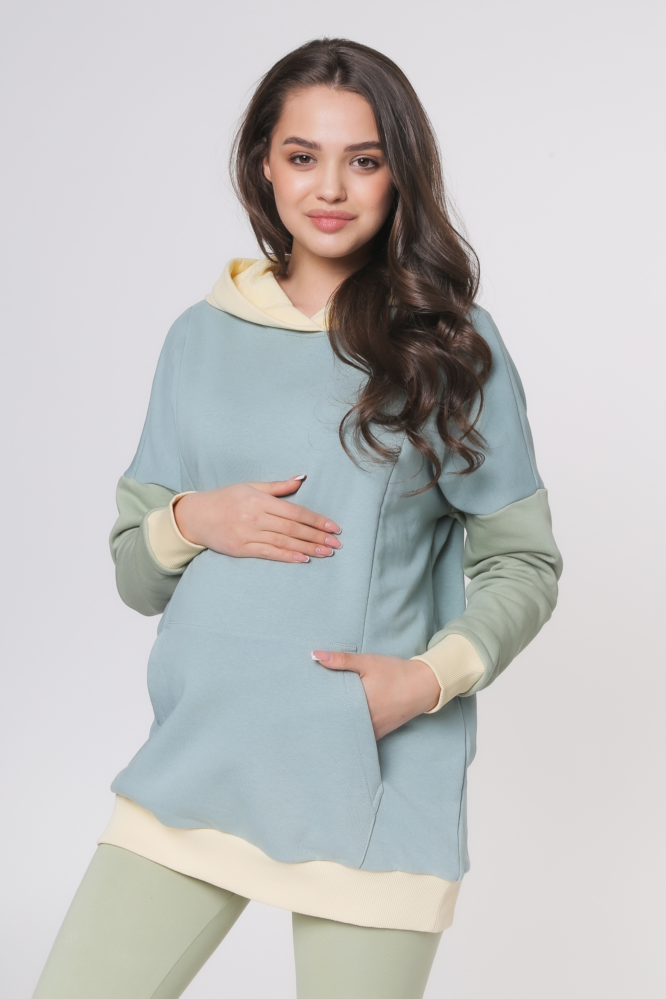 фото Толстовка женская скоромама 07-43322sm зеленая 50 ru