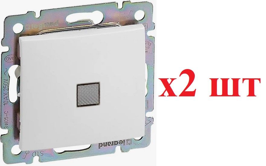 Legrand Valena Бел Переключатель 1-клавишный с подсветкой 774426 (2шт), Valena Classic7
Legrand Valena Бел Переключатель 1-клавишный с подсветкой 774426 (2шт), Valena Classic7