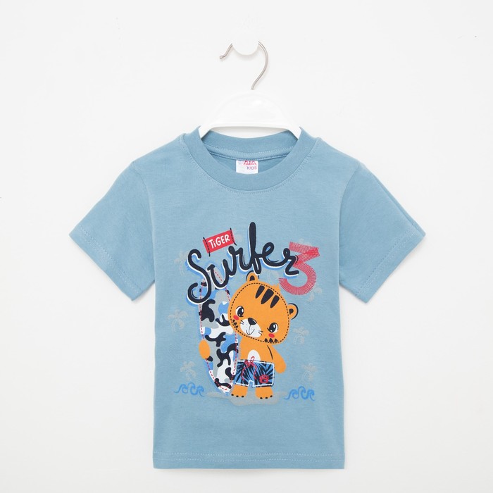 Футболка для мальчика, т серый/тигренок, 92
Футболка для мальчика, т серый/тигренок, 92