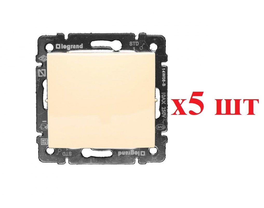 Legrand Valena Крем Выключатель 1-клавишный 774301 (5шт), Бежевый, Valena Classic_Скрытый
Legrand Valena Крем Выключатель 1-клавишный 774301 (5шт), Бежевый, Valena Classic_Скрытый
