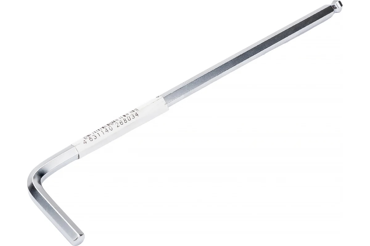 Ключ шестигранный Г-образный 5мм шаровый экстрадлинный ROCKFORCE
Ключ шестигранный Г-образный 5мм шаровый экстрадлинный ROCKFORCE