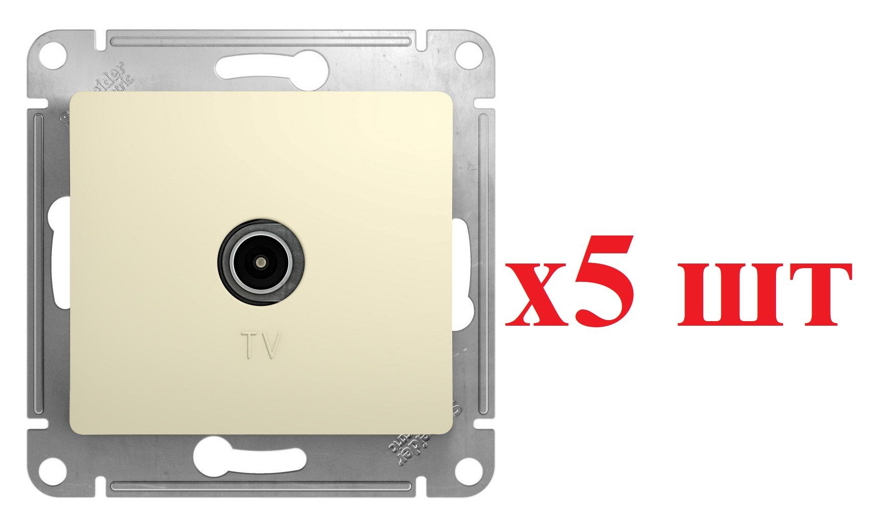 Systeme Electric Glossa Беж Розетка TV оконечная 1DB GSL000291 (5шт), Бежевый, Glossa TV_5
Systeme Electric Glossa Беж Розетка TV оконечная 1DB GSL000291 (5шт), Бежевый, Glossa TV_5