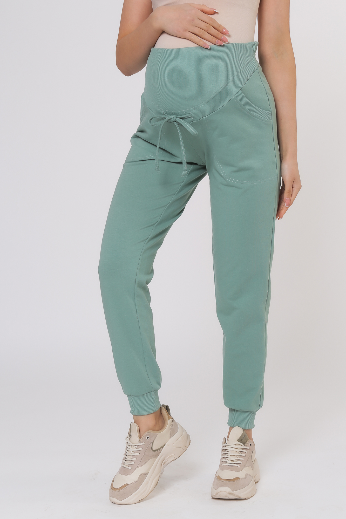 фото Брюки женские скоромама 01-42422sm зеленые 48