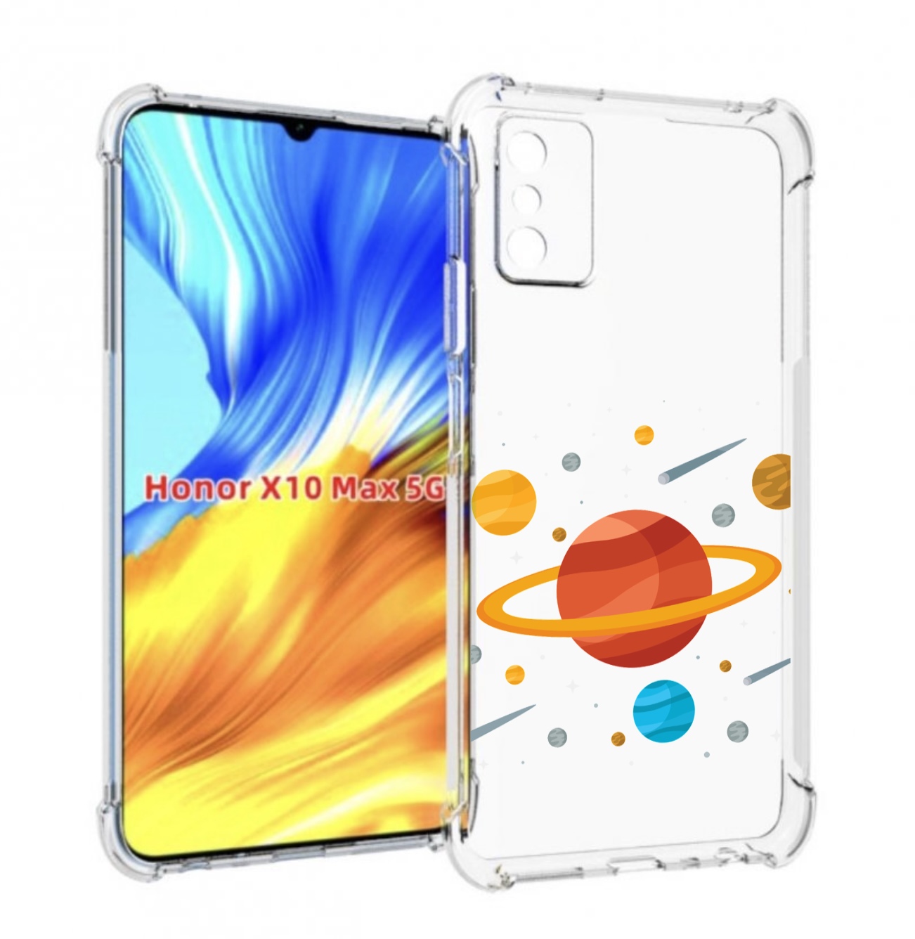 Чехол MyPads Планета-Сатурн для Honor X10 Max, Прозрачный, Tocco 
Чехол MyPads Планета-Сатурн для Honor X10 Max, Прозрачный, Tocco