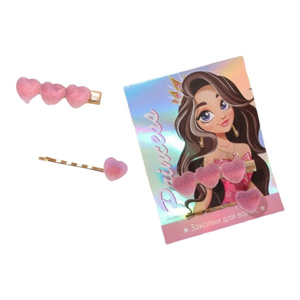 Заколки для волос Princess, сиреневые сердечки, 2 шт., Разноцветный, Art beauty_kids
Заколки для волос Princess, сиреневые сердечки, 2 шт., Разноцветный, Art beauty_kids