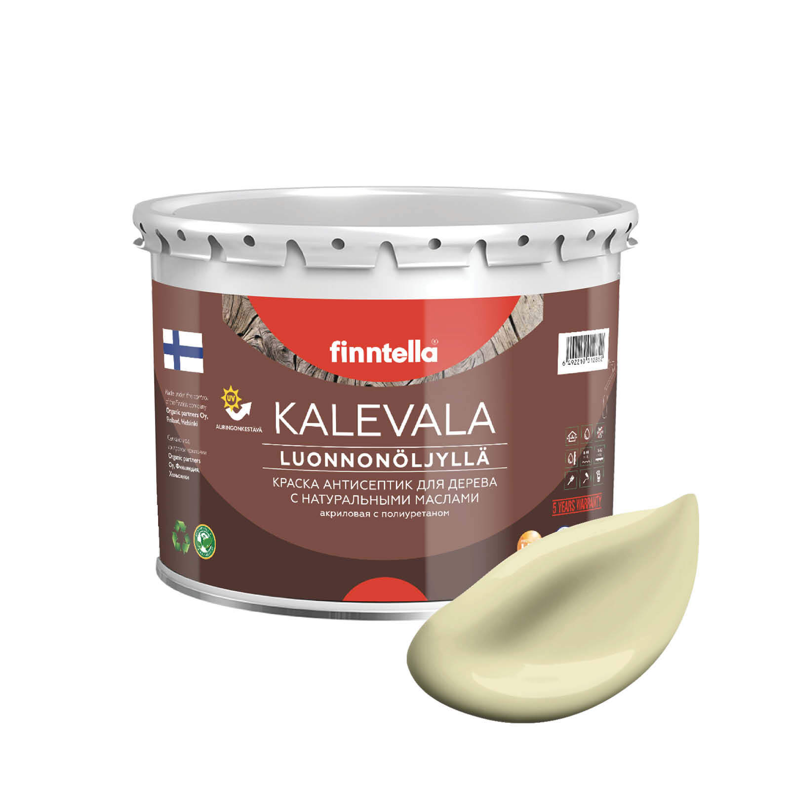 Краска для дерева и деревянных фасадов FINNTELLA KALEVALA, с натуральным маслом и полиурет, Белый, KALEVALA NLC
Краска для дерева и деревянных фасадов FINNTELLA KALEVALA, с натуральным маслом и полиурет, Белый, KALEVALA NLC