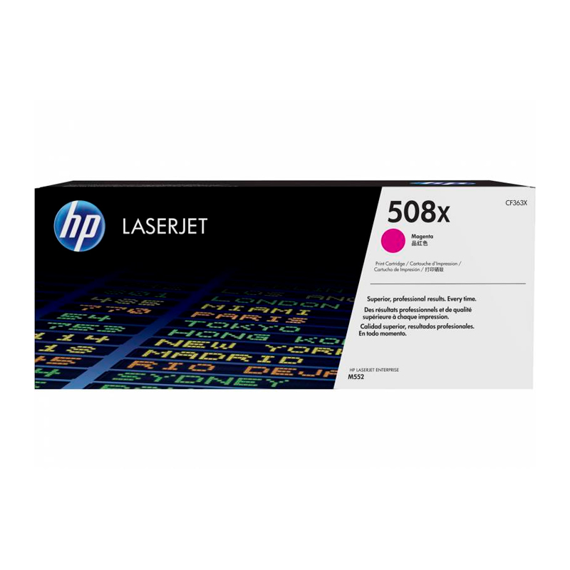 Cartridge HP 508X для LJ M552/M553/M577, пурпурный (9 500 стр.) (жёлтая упаковка)
Cartridge HP 508X для LJ M552/M553/M577, пурпурный (9 500 стр.) (жёлтая упаковка)