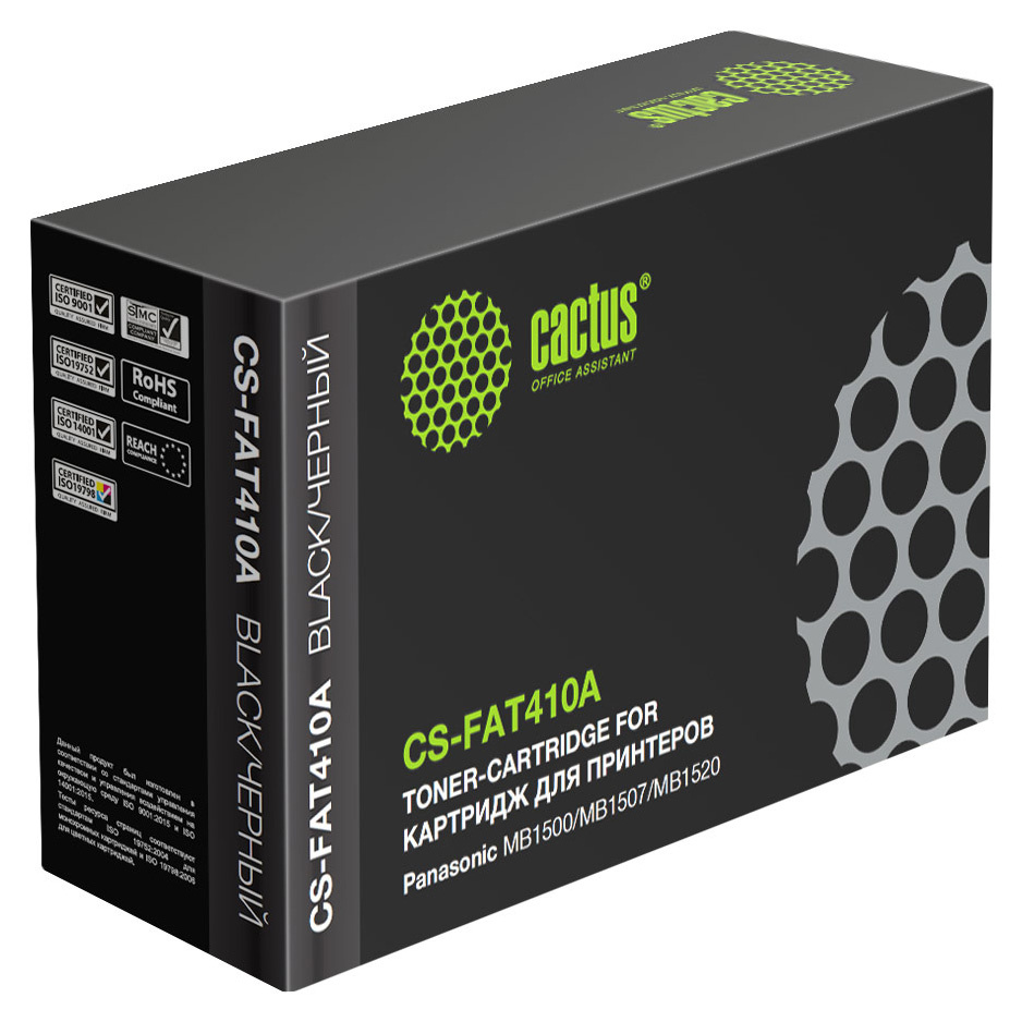 Картридж для лазерного принтера CACTUS KX-FAT410A Black для принтера Panasonic, Черный, KX-FAT410A
Картридж для лазерного принтера CACTUS KX-FAT410A Black для принтера Panasonic, Черный, KX-FAT410A