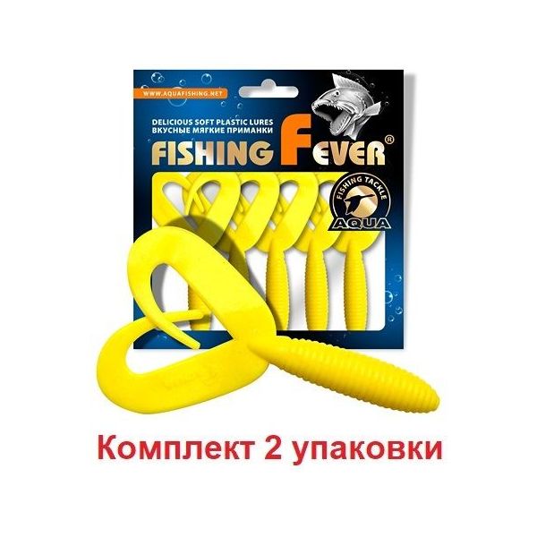 Мягкая силиконовая приманка твистер AQUA FishingFever TWIX (4.8 / 010 (желтый) / 10 /, FishingFever Twix
Мягкая силиконовая приманка твистер AQUA FishingFever TWIX (4.8 / 010 (желтый) / 10 /, FishingFever Twix