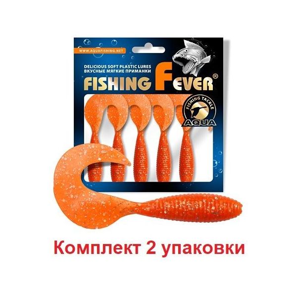 Мягкая силиконовая приманка твистер AQUA FishingFever ARGO (2 / 028 (оранжевый с, FishingFever Argo
Мягкая силиконовая приманка твистер AQUA FishingFever ARGO (2 / 028 (оранжевый с, FishingFever Argo