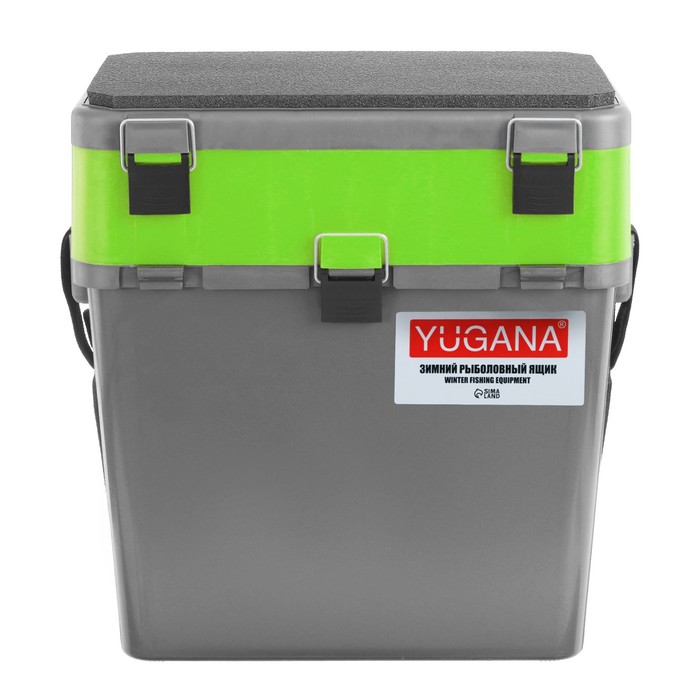 фото Ящик зимний yugana двухсекционный, цвет серо-салатовый nobrand