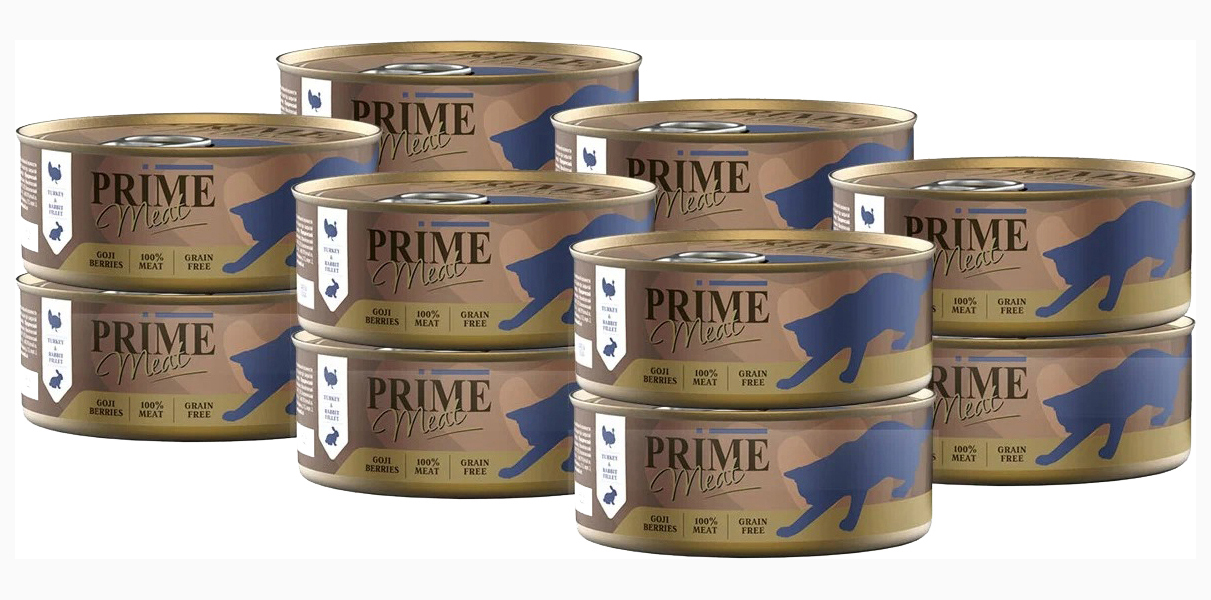 PRIME MEAT PRIME MEAT CAT GRAIN FREE беззерновые для взрослых кошек с индейкой и кроликом
PRIME MEAT PRIME MEAT CAT GRAIN FREE беззерновые для взрослых кошек с индейкой и кроликом