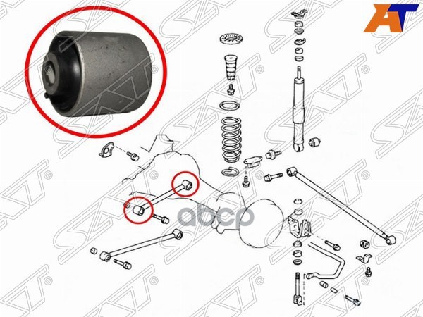 SAT ST4870260090 Сайлентблок FR=RR задней верхней продольной тяги TOYOTA LAND CRUISER/LEXU
SAT ST4870260090 Сайлентблок FR=RR задней верхней продольной тяги TOYOTA LAND CRUISER/LEXU