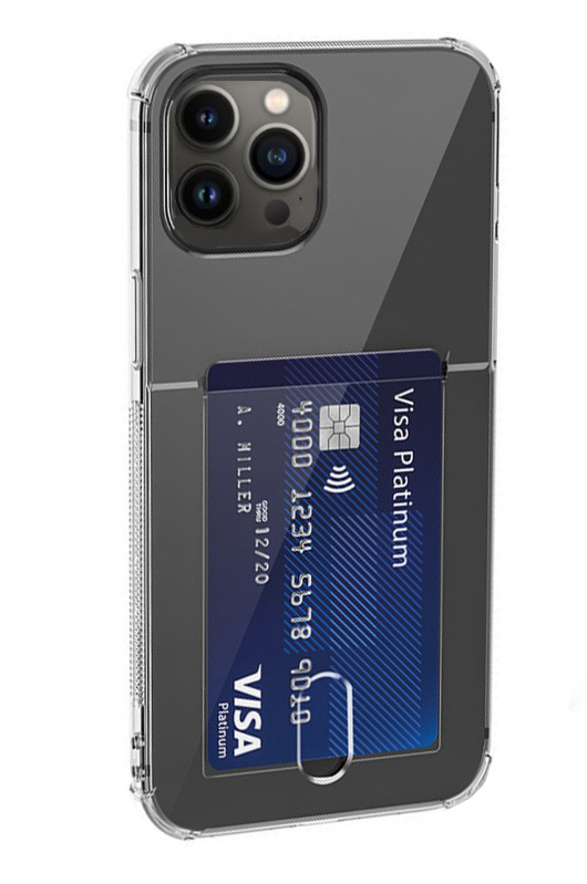Чехол силиконовый для iPhone 13 Pro Max (6.7), с карманом для карт, X-CASE, затемненный, Прозрачный
Чехол силиконовый для iPhone 13 Pro Max (6.7), с карманом для карт, X-CASE, затемненный, Прозрачный