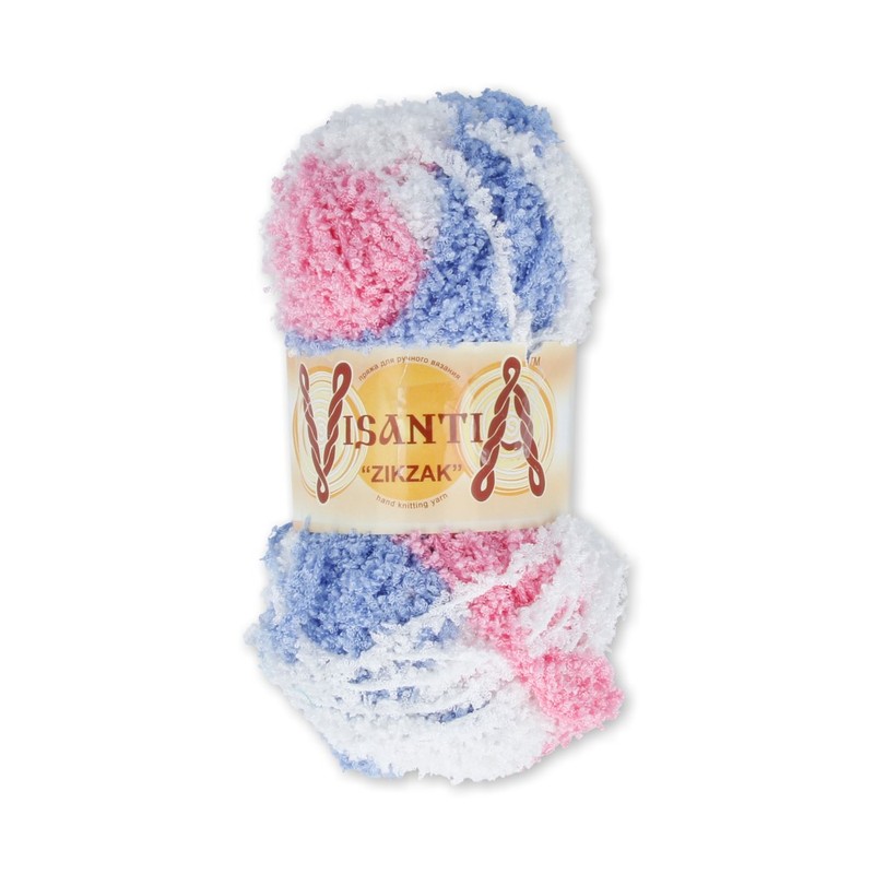 Пряжа Visantia Zikzak №1055 голубой-св.розовый-бл.сиреневый - 5 мотков по 100 г, Разноцветный, "ZIKZAK"
Пряжа Visantia Zikzak №1055 голубой-св.розовый-бл.сиреневый - 5 мотков по 100 г, Разноцветный, "ZIKZAK"