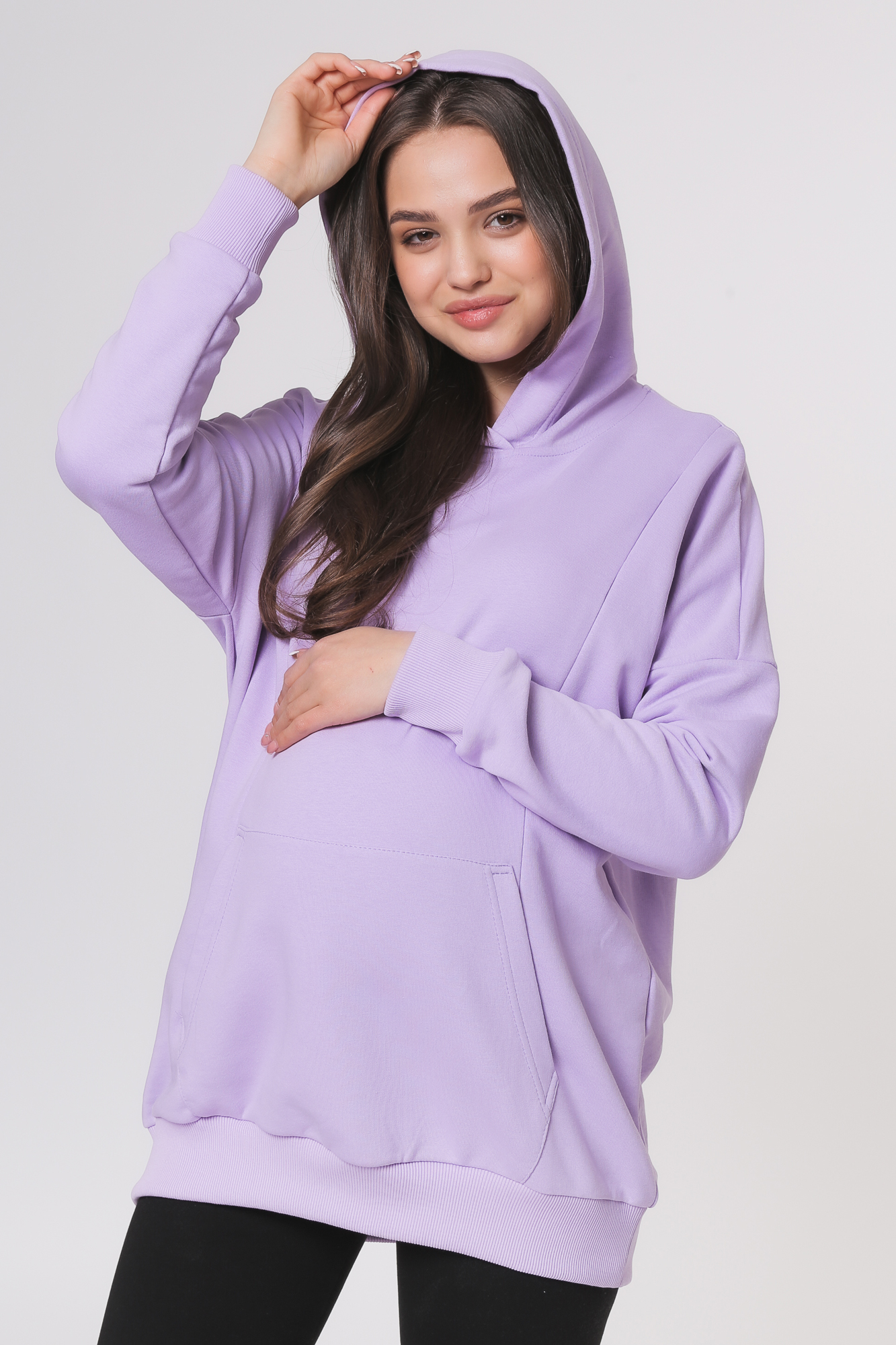фото Толстовка женская скоромама 07-42522sm фиолетовая 46 ru