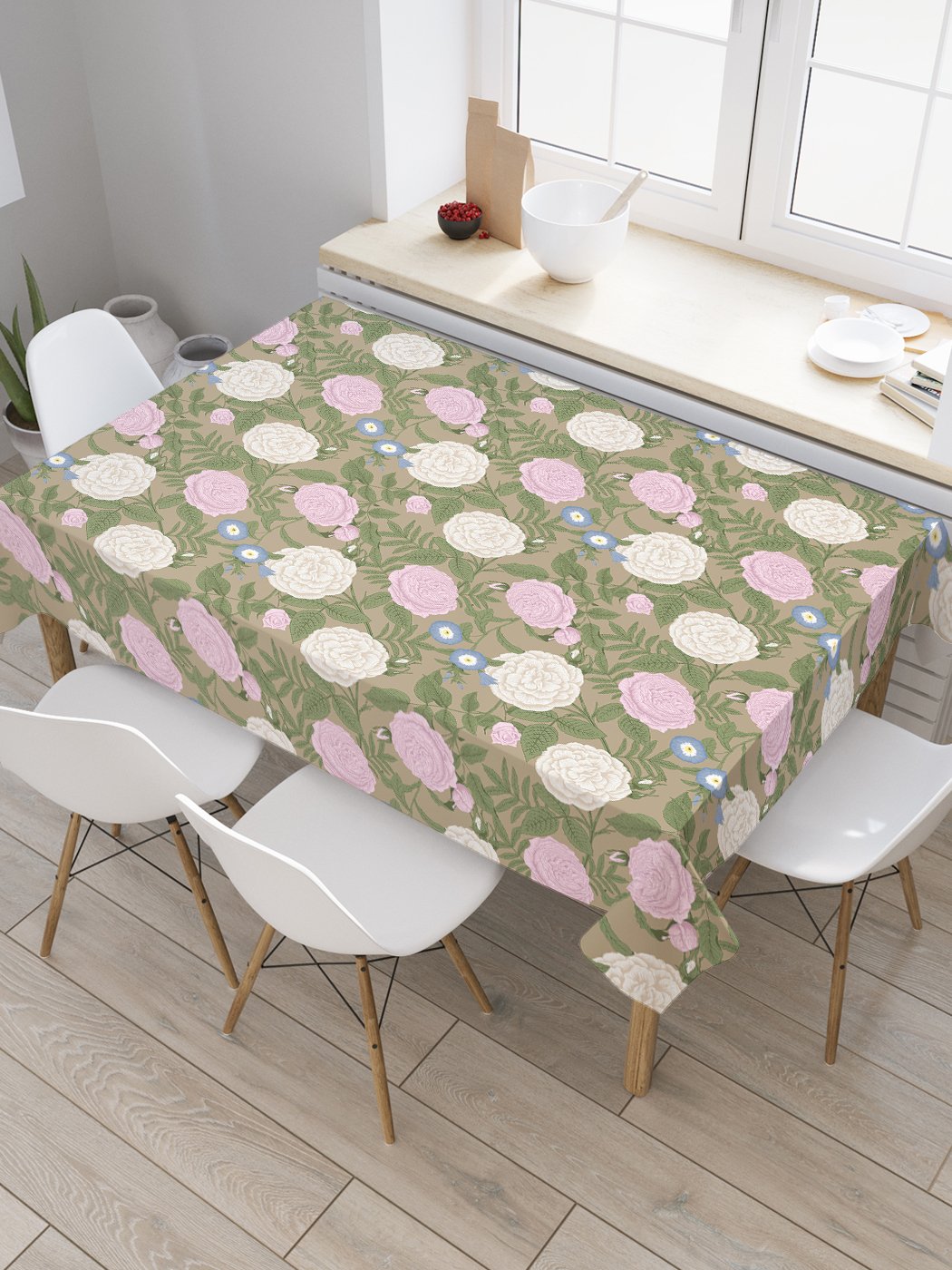 Скатерть прямоугольная JoyArty "Розы и вьюны" из сатена, 120x145 см, Зеленый, Розы и вьюны
Скатерть прямоугольная JoyArty "Розы и вьюны" из сатена, 120x145 см, Зеленый, Розы и вьюны