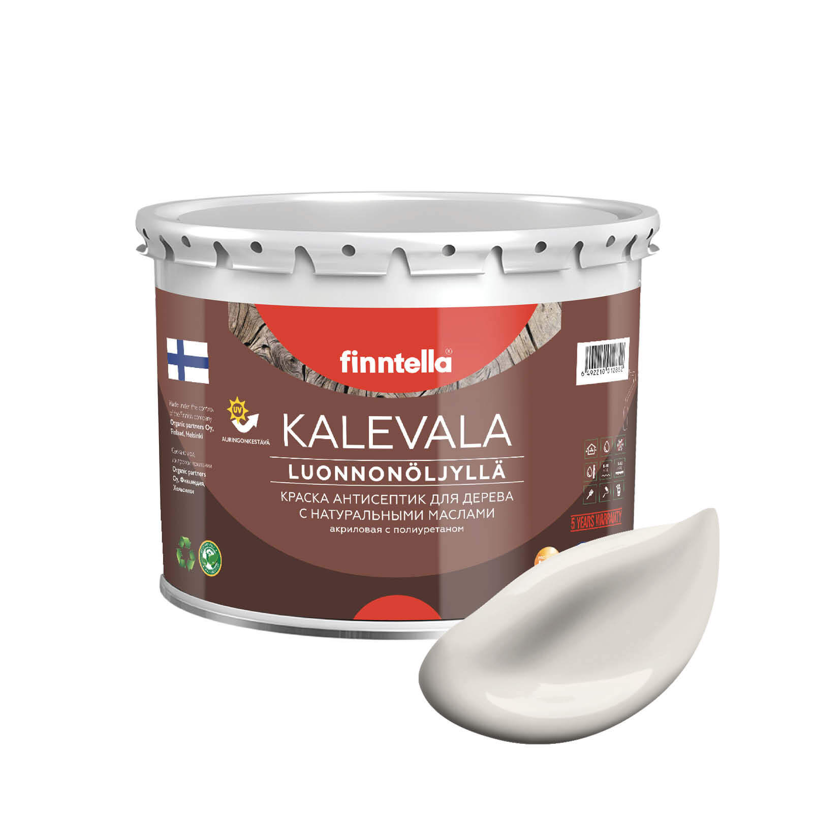 Краска для дерева и деревянных фасадов FINNTELLA KALEVALA, с натуральным маслом и полиурет, Бежевый, KALEVALA NLC
Краска для дерева и деревянных фасадов FINNTELLA KALEVALA, с натуральным маслом и полиурет, Бежевый, KALEVALA NLC
